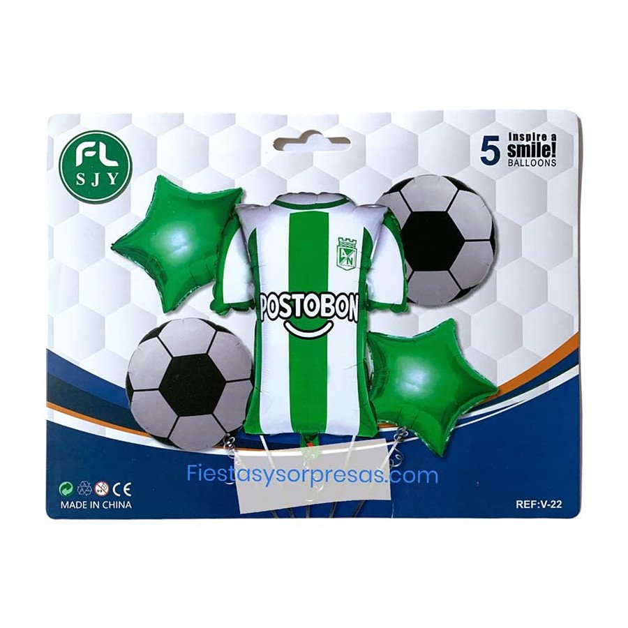 BOUQUET DE GLOBOS ATLÉTICO NACIONAL BOUQUET DE GLOBOS ATLÉTICO NACIONAL