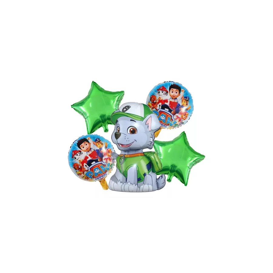 Globos metalizados Rocky Paw Patrol