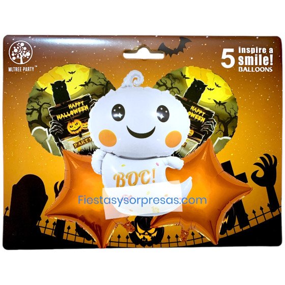 Globos de fantasma Halloween infantil.