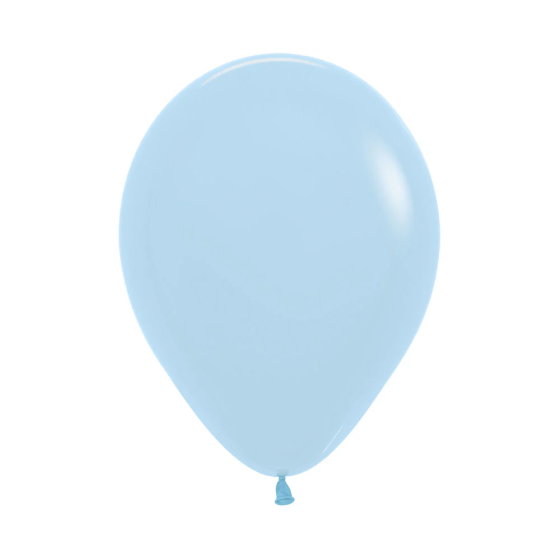Globos de látex azul bebé