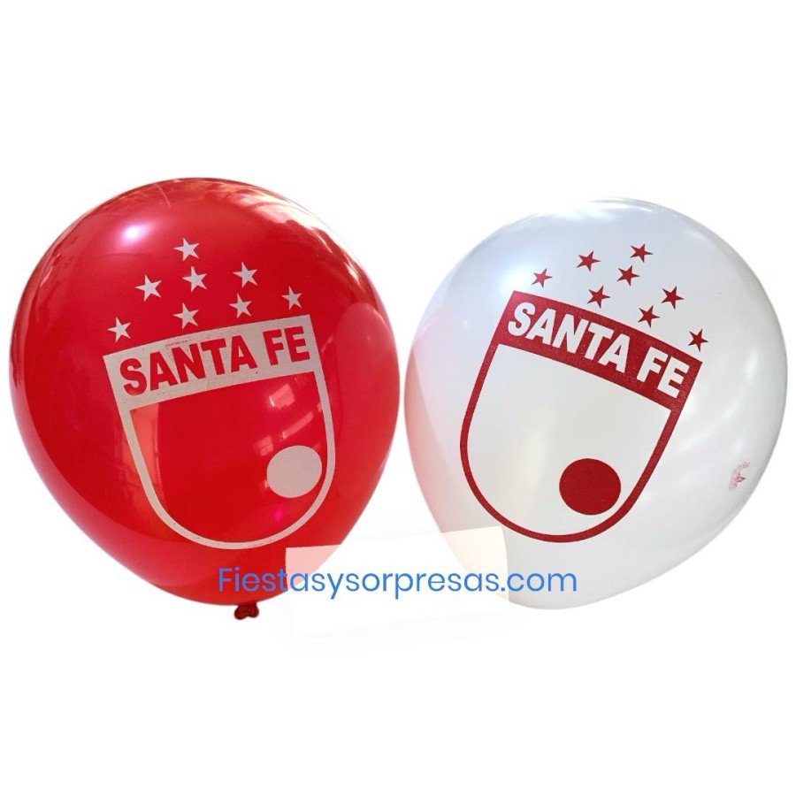 Globos de látex Santa fe. Globos de látex Santa fe.