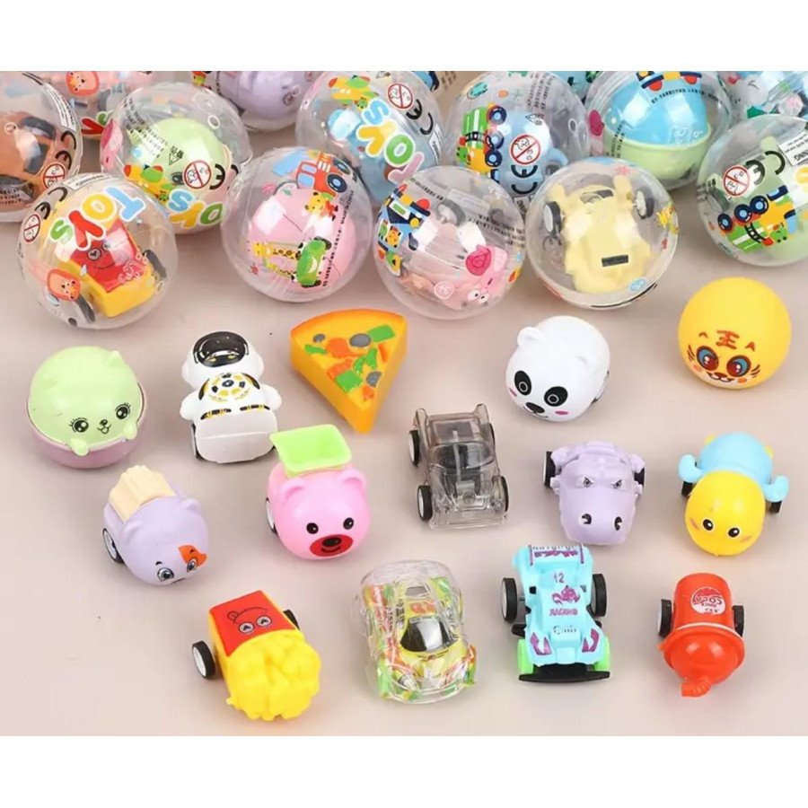 Bola sorpresa carritos de impulso kawaii.