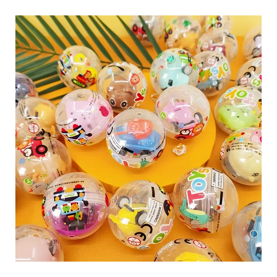 Bola sorpresa carritos de impulso kawaii.