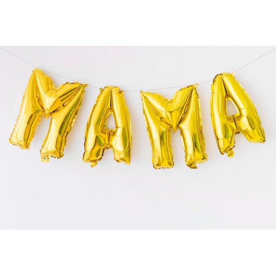 Globos metalizados frase mamá.