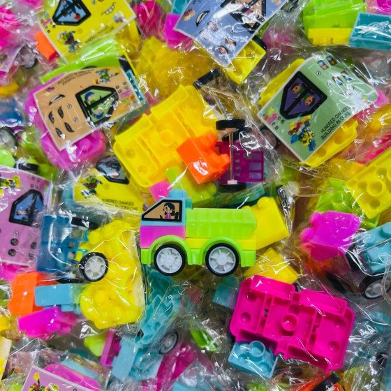 Carro lego color neón