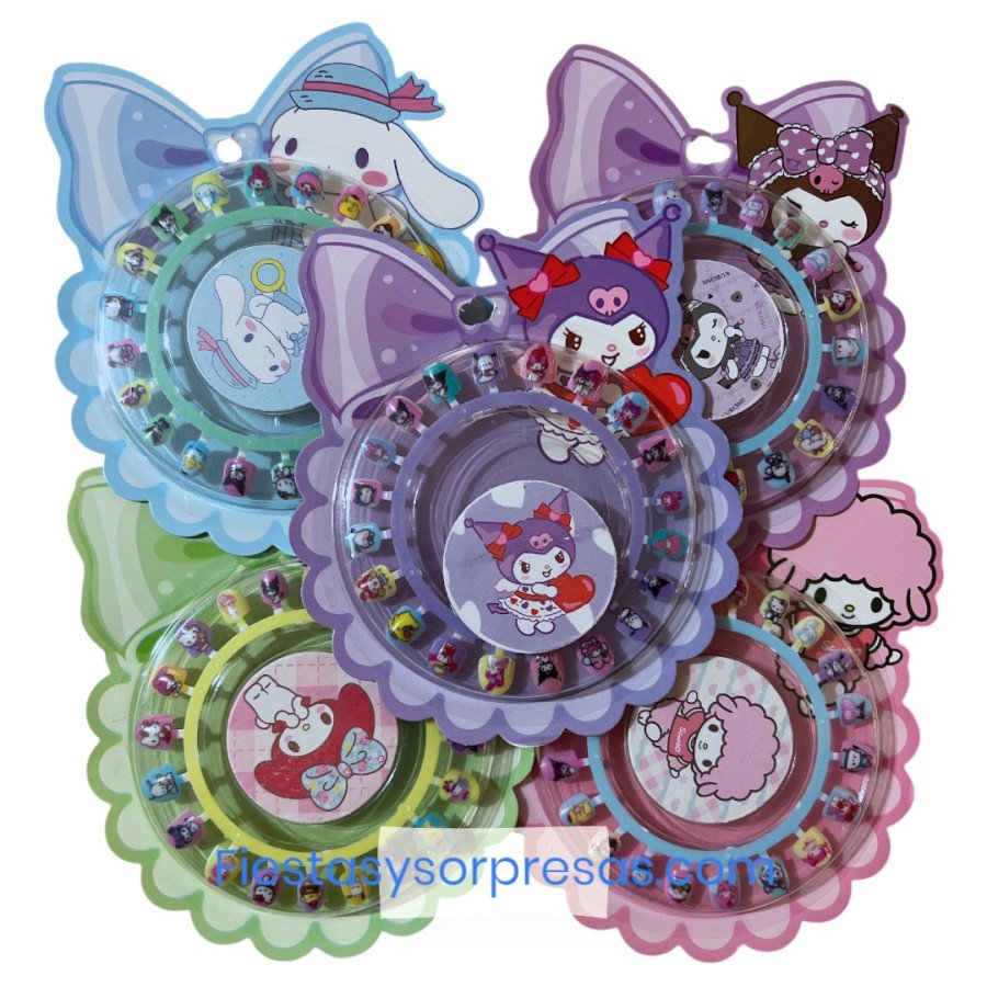 Set de uñas de Kuromi, My Melody, cinnamon roll sanrio Set de uñas de Kuromi, My Melody, cinnamon roll sanrio