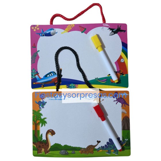 Tablero con plumón y borrador