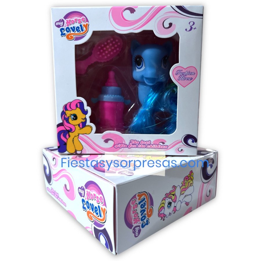 Muñeco Pequeño Pony con peine y biberón
