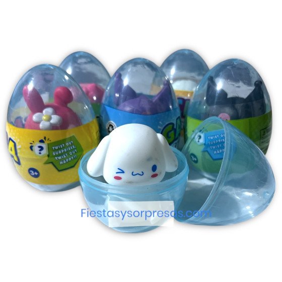 Huevos sorpresa de Kuromi, My Melody, Cinnamoroll