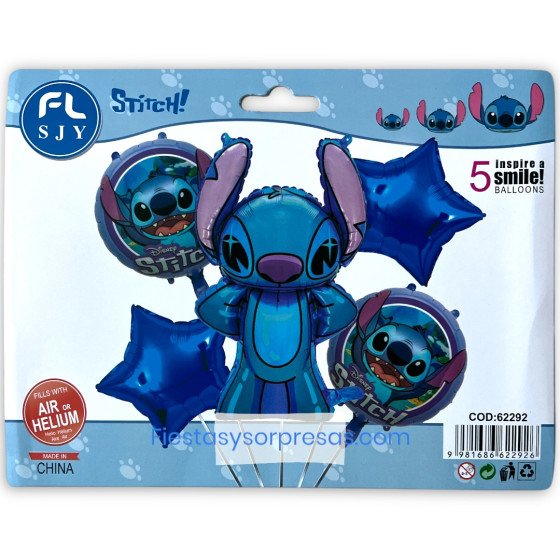 Bouquet de globos Stitch