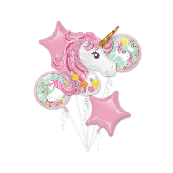 BOUQUET DE GLOBOS UNICORNIO...