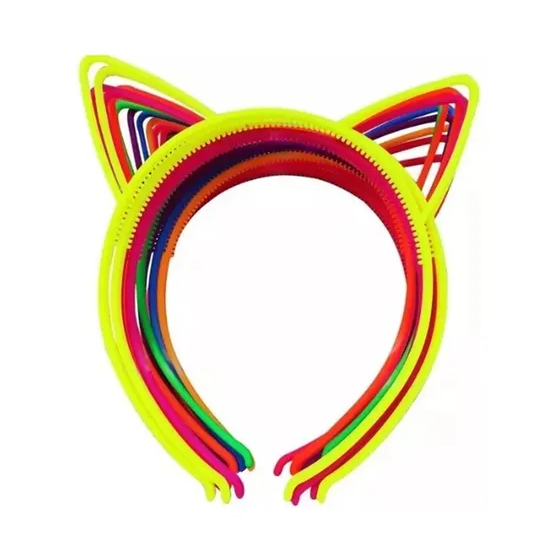 Diadema gata neón