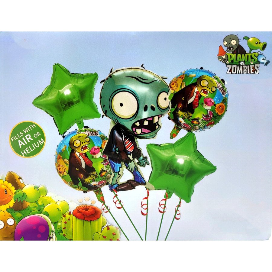 Bouquet de globos plantas versus zombies