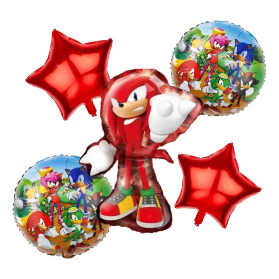 Globos metalizados de Knuckles
