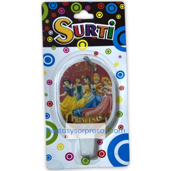 Vela de cumpleaños Princesas