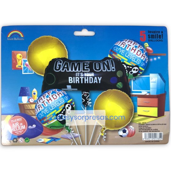 Bouquet de globos game on control Play Station