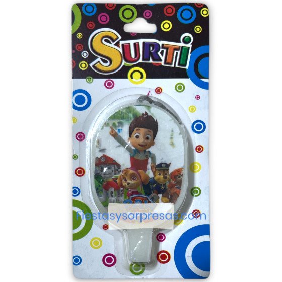 Vela de cumpleaños Paw Patrol