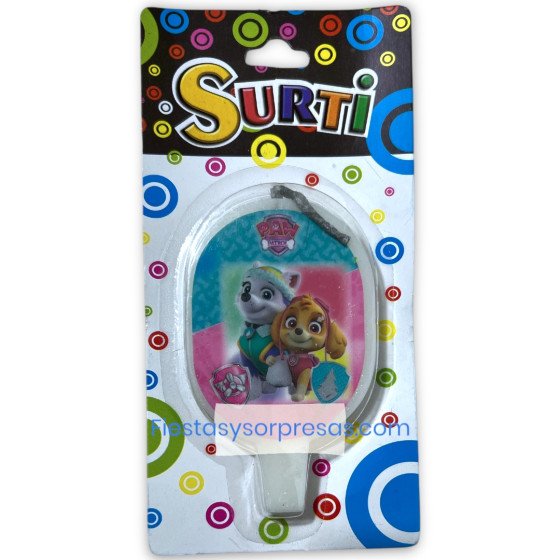 Vela de cumpleaños Paw Patrol  Skye