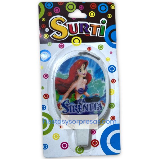 Vela de cumpleaños La Sirenita