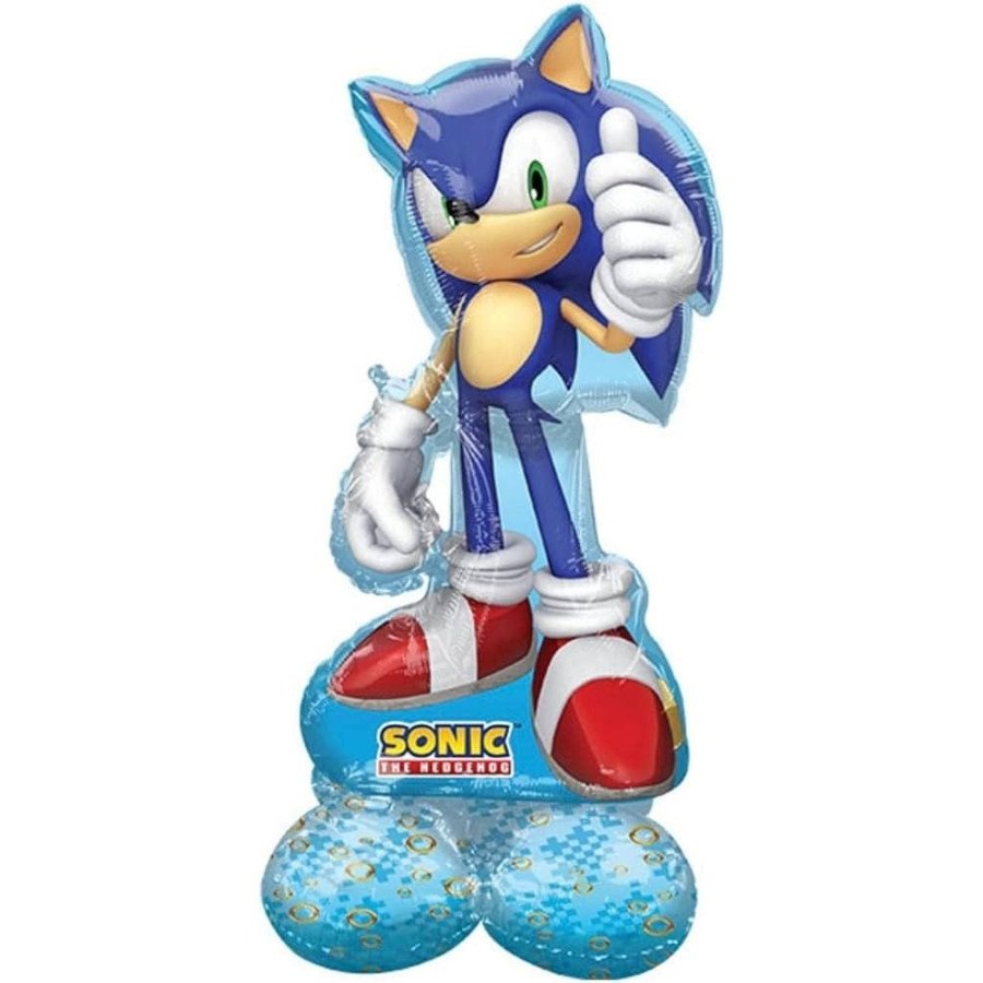 Globo metalizado Sonic gigante para parar