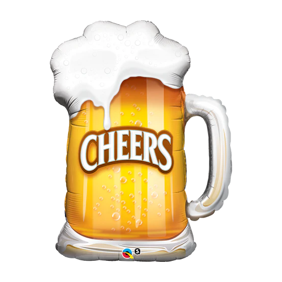 Globo metalizado de Cerveza, cheers!