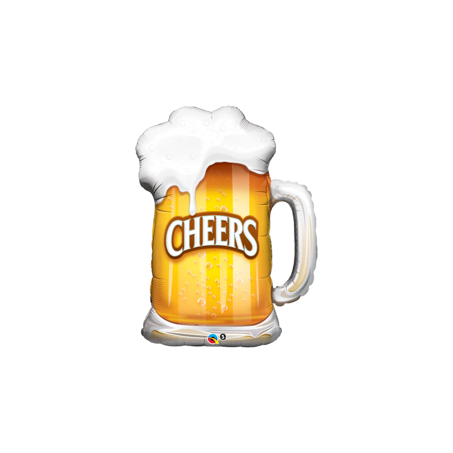 Globo metalizado de Cerveza, cheers! Globo metalizado de Cerveza, cheers!