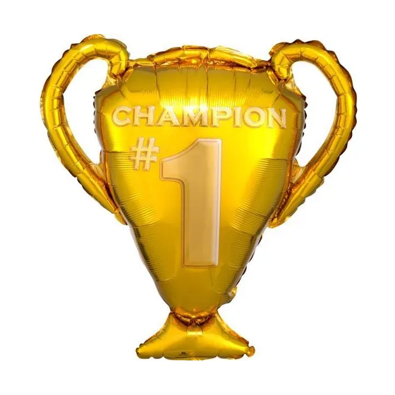 Globo metalizados de copa campeones