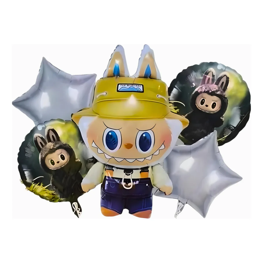 Bouquet de globos con sombrero