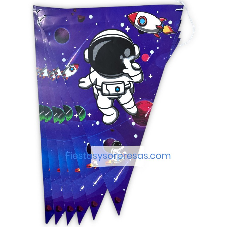 Banderines en papel de Astronauta