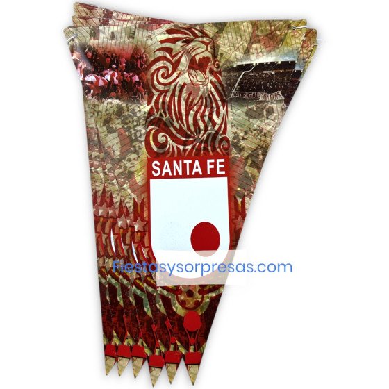 Banderines en papel de Santa Fe