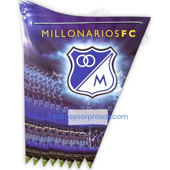 Banderines en papel de Real Madrid