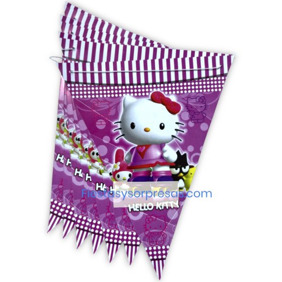 Banderines de papel de Kuromi