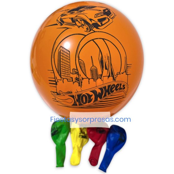 Globos de Hot Wheels