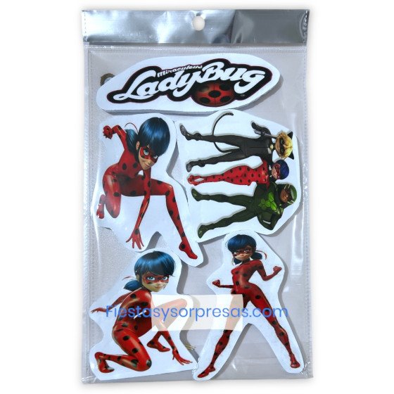 Aplique para poner sobre la torta de Miraculous Ladybug, Topper