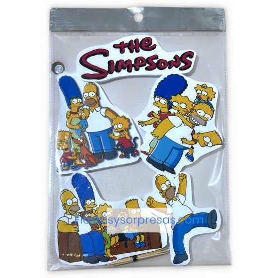 Aplique para la torta de Los Simpsons