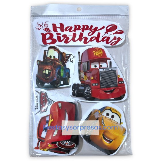 Aplique para la torta de Cars
