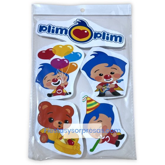 Aplique para la torta de El Payaso Plim Plim