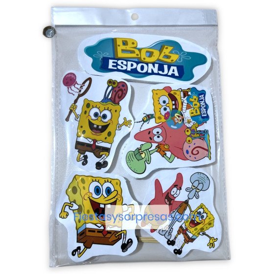 Aplique para la torta de Bob Esponja