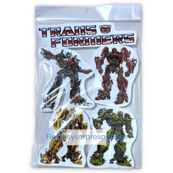 Aplique para la torta de Transformers