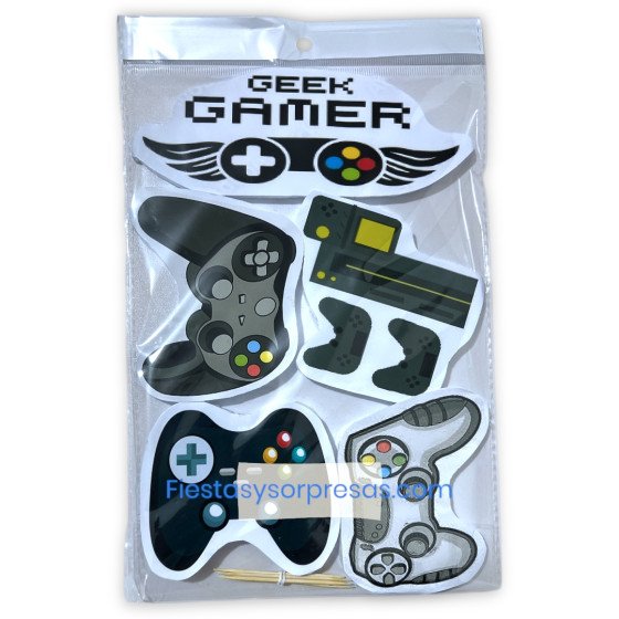 Aplique para la torta de Videojuegos
