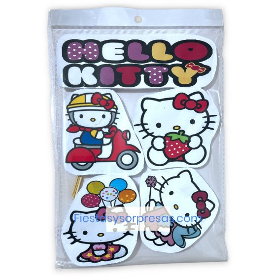Aplique para la torta de Hello Kitty