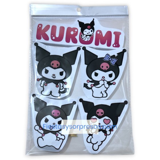 Aplique para la torta de Kuromi