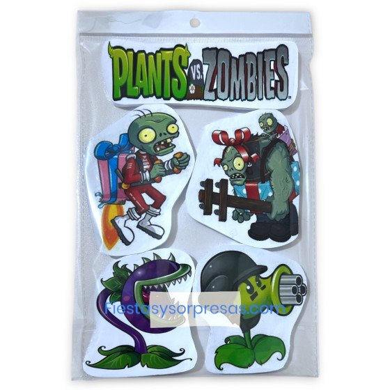 Aplique para la torta de Plantas Vs Zombies