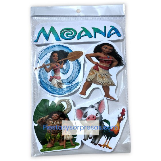 Aplique para la torta de Moana