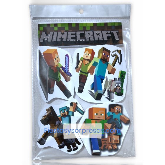 Aplique para la torta de Minecraft