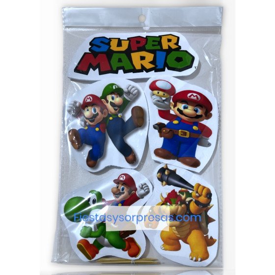 Aplique para la torta de Mario Bros