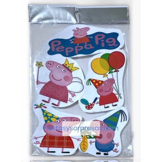 Aplique para la torta de Peppa Pig