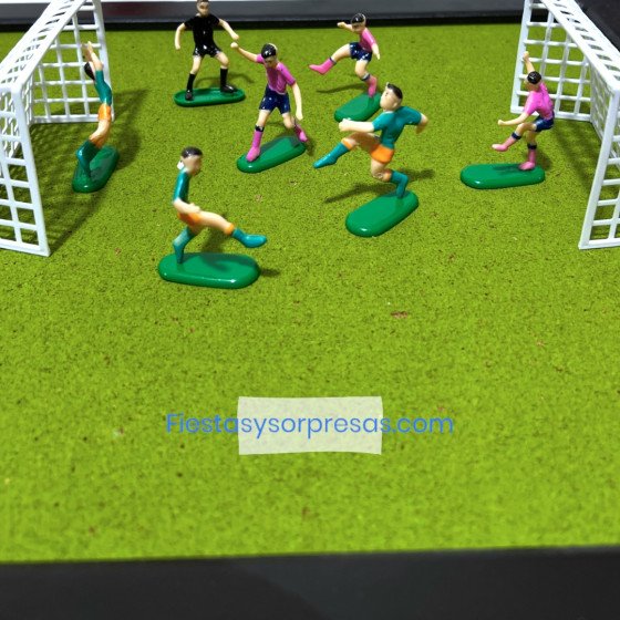 Apliques de jugadores de fútbol para la torta