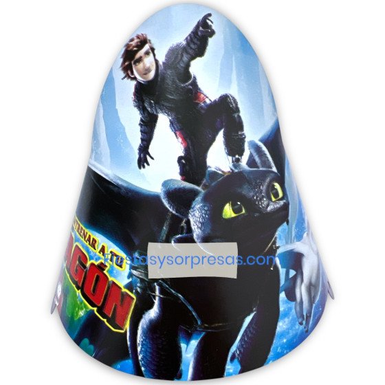 Gorros de papel de Cómo entrenar a tu Dragón