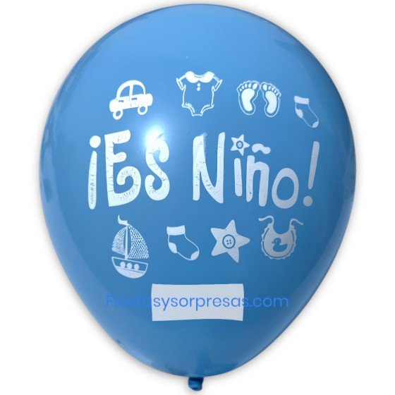 Globo de látex baby shower revelación de género